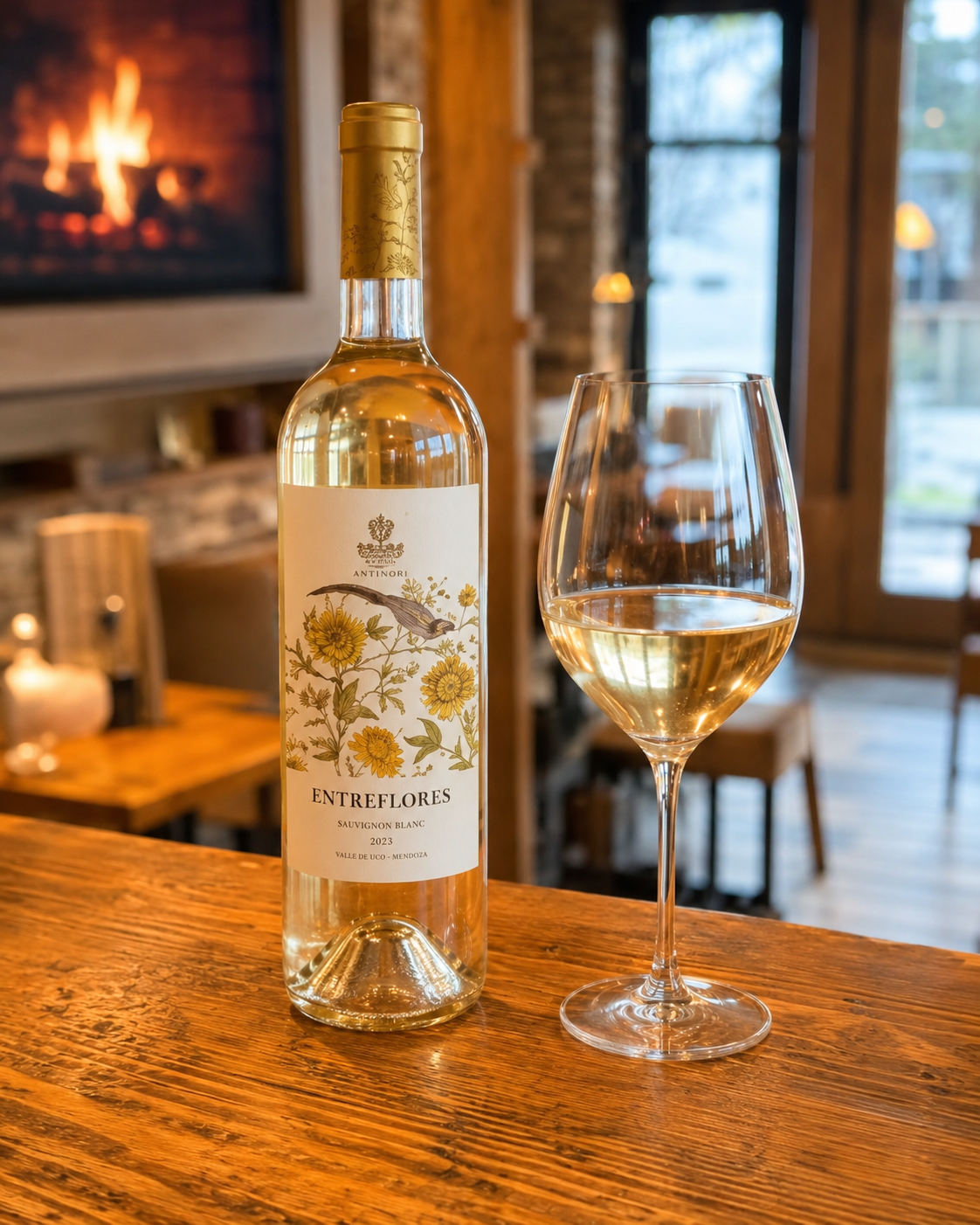A glass of Entreflores at Gallio