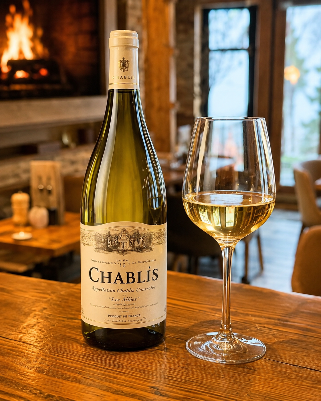 A glass of Chablis at Gallio